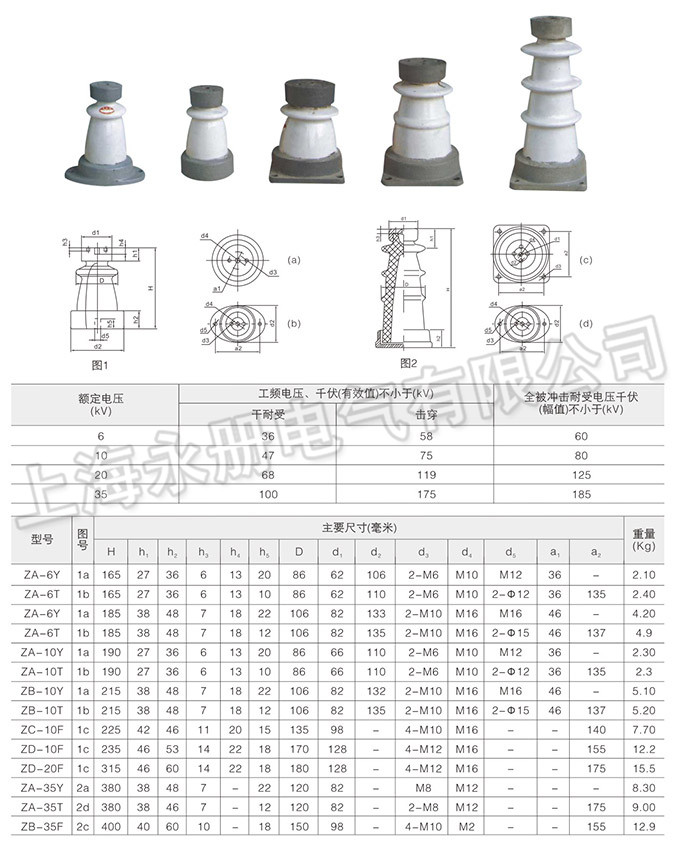 高壓支柱絕緣子的技術參數